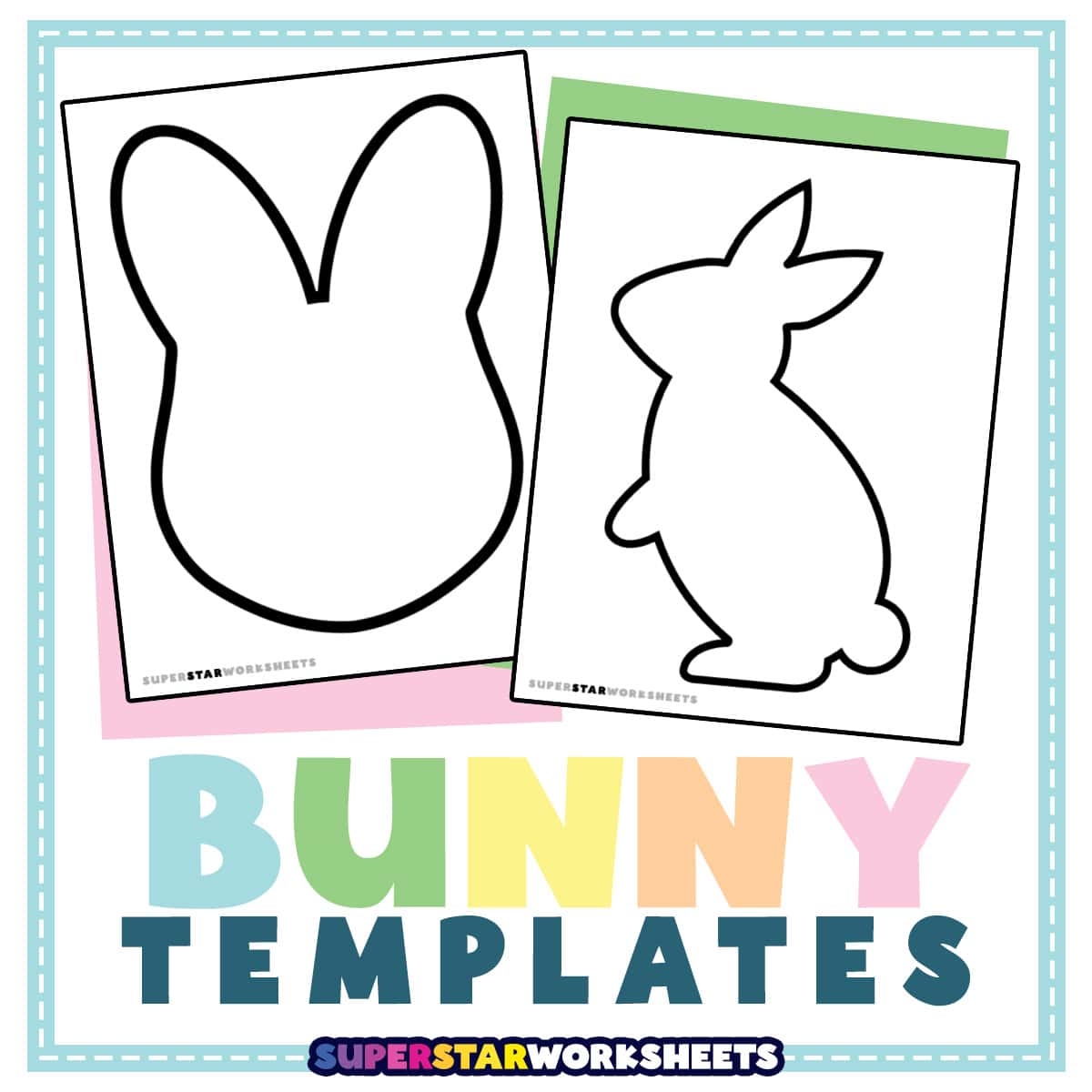 Easter Bunny Cut And Paste Printables Free