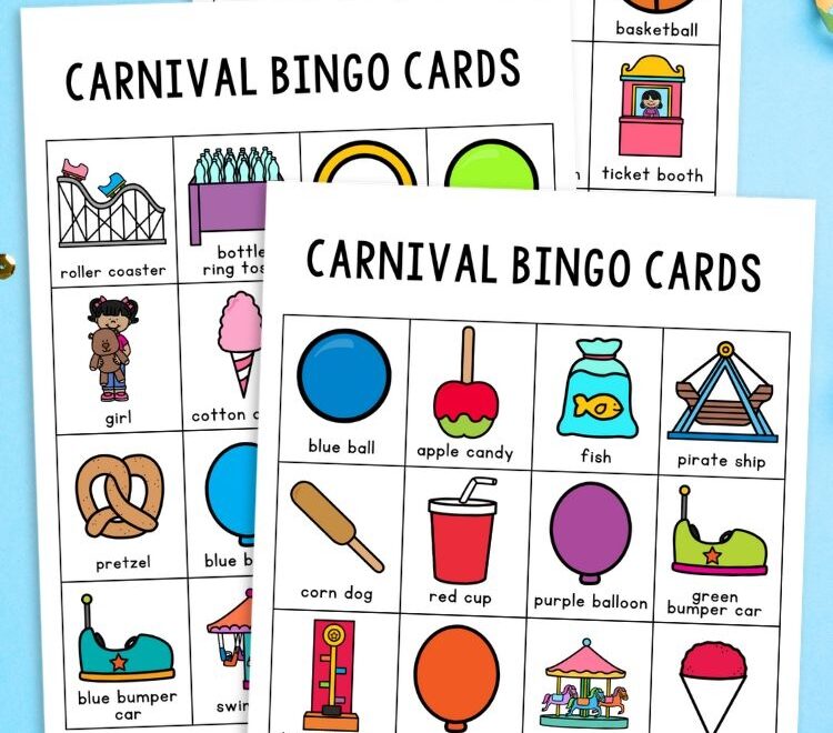 Carnival Bingo Printable And Creative Learning Ideas