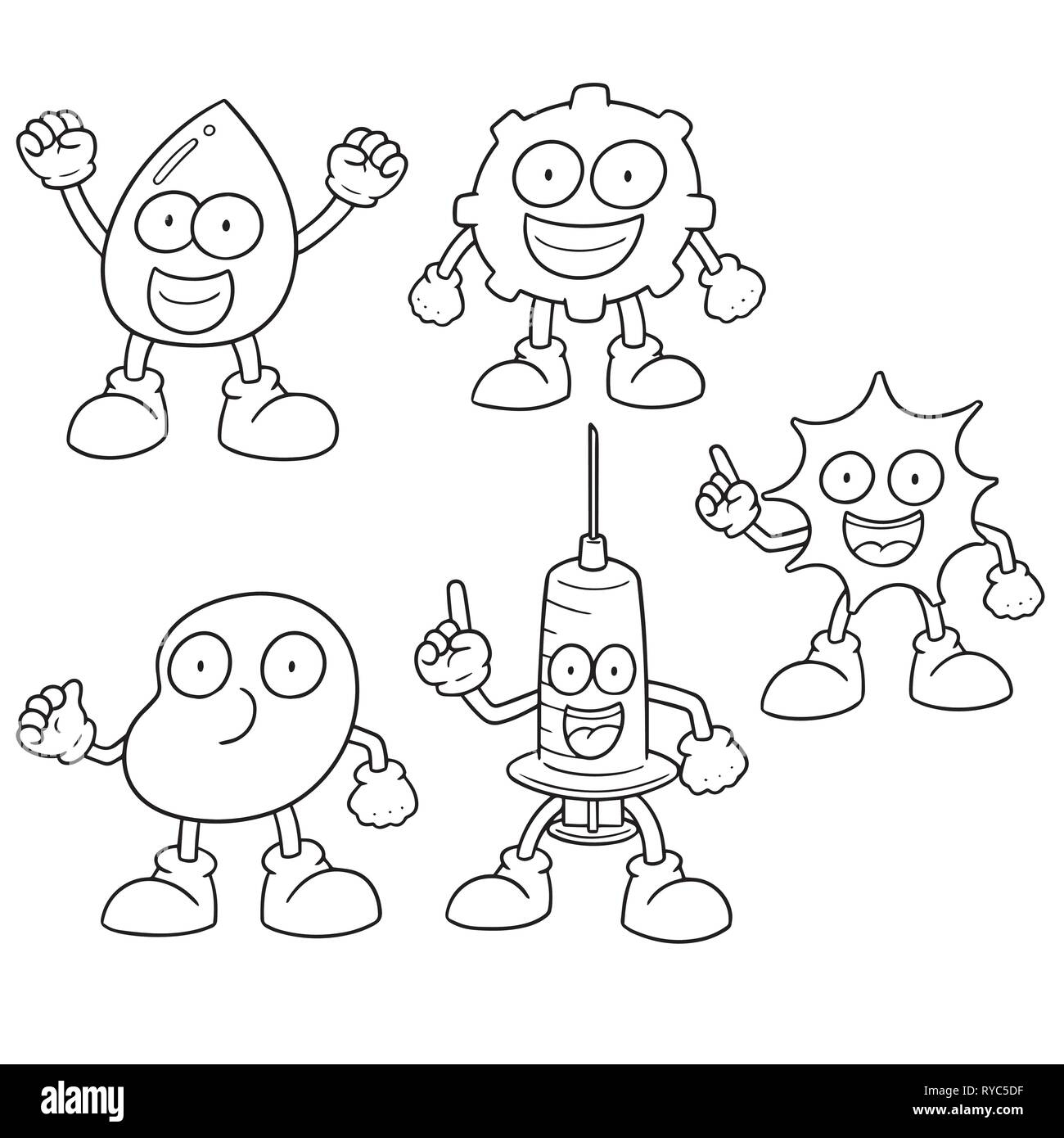 Cartoon Illustration White Blood Cell Cut Out Stock Images Pictures Page 2 Alamy