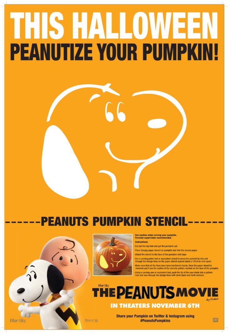 Carve A Snoopy Pumpkin The Peanuts Movie