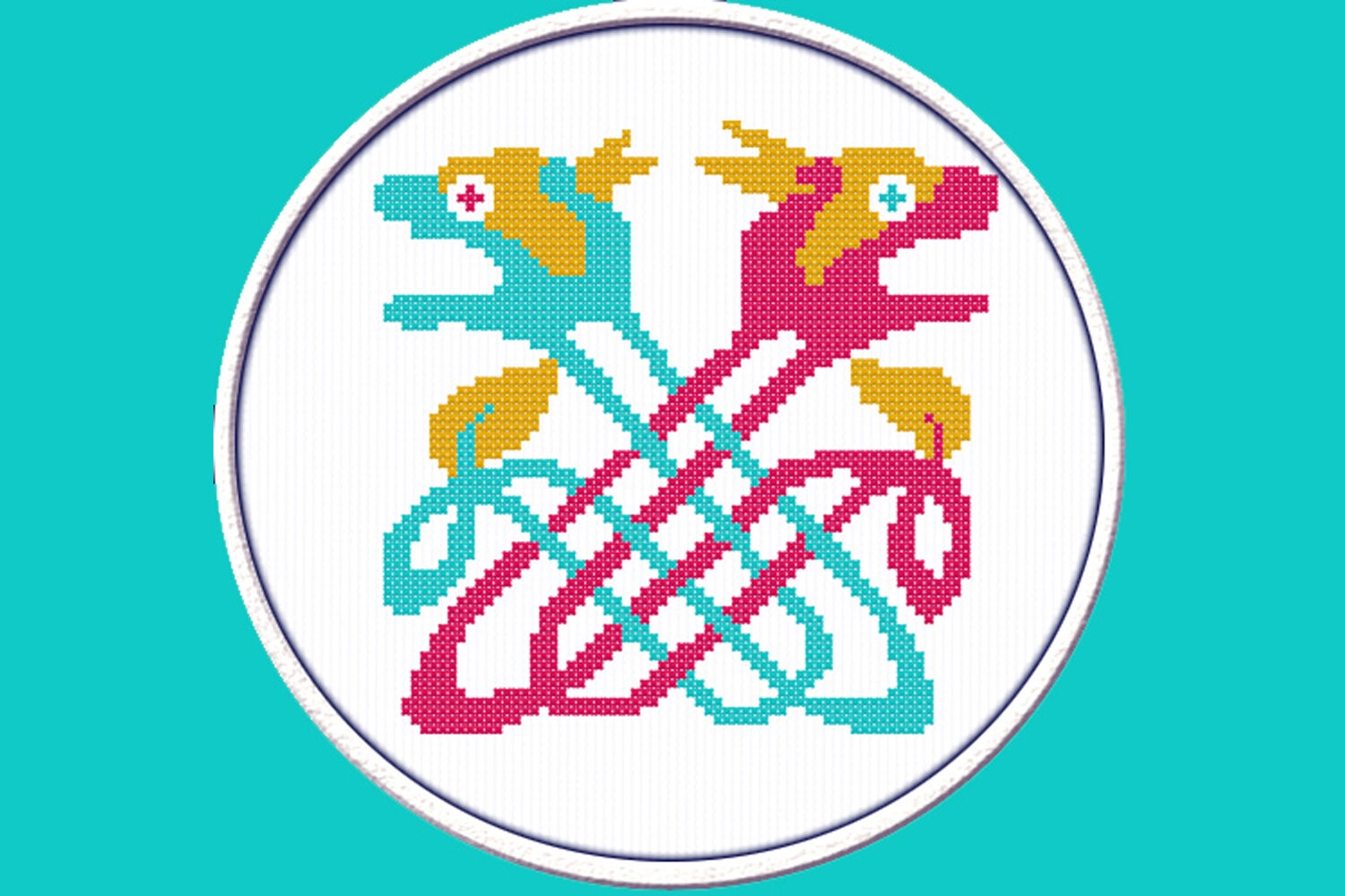 Celtic Snake PDF Downloadable Printable Cross Stitch Pattern By KseniyaOmega TheHungryJPEG