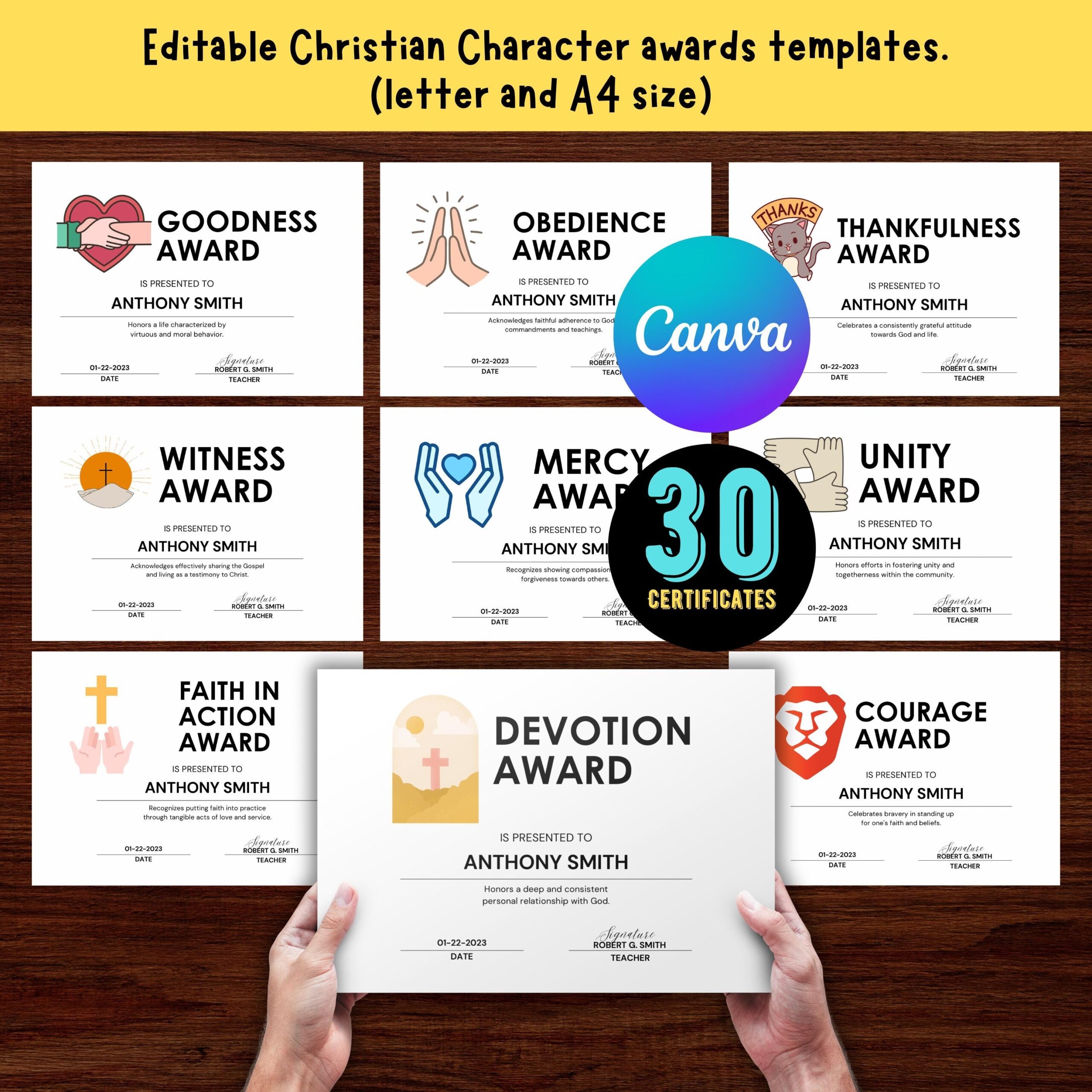 Certificate For Youth At Church Etsy