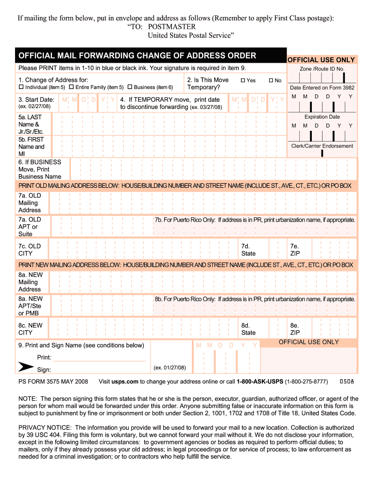 Change Of Address Online Fill Online Printable Fillable Blank PdfFiller