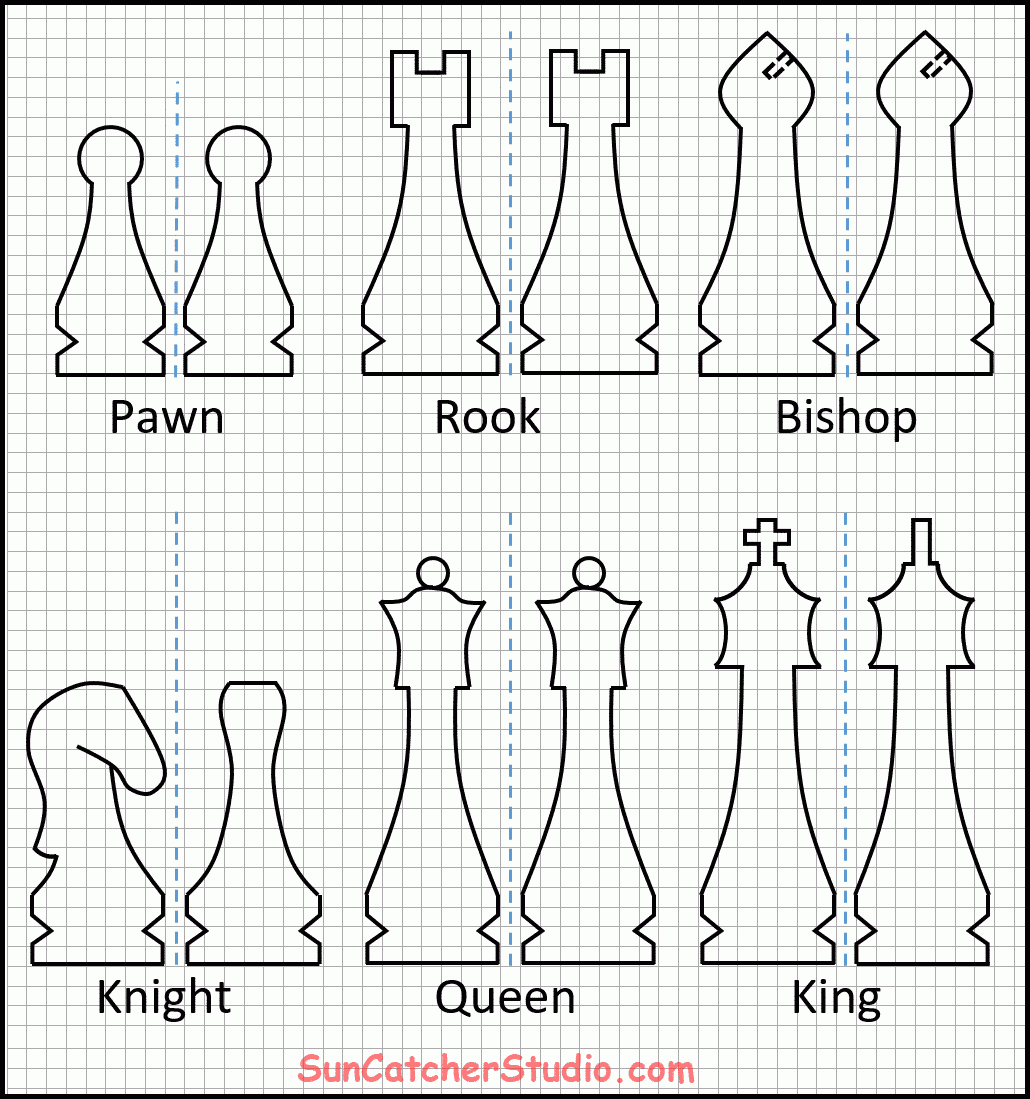 Chess Pieces Looking For FREE Chess Pieces Patterns Free Printables Monograms Design Tools Patterns DIY Projects