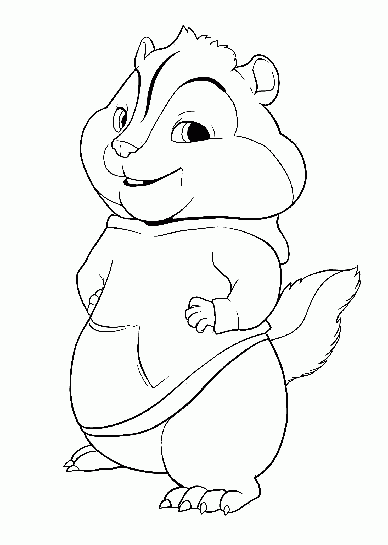 Printable Template Of A Chipmunk