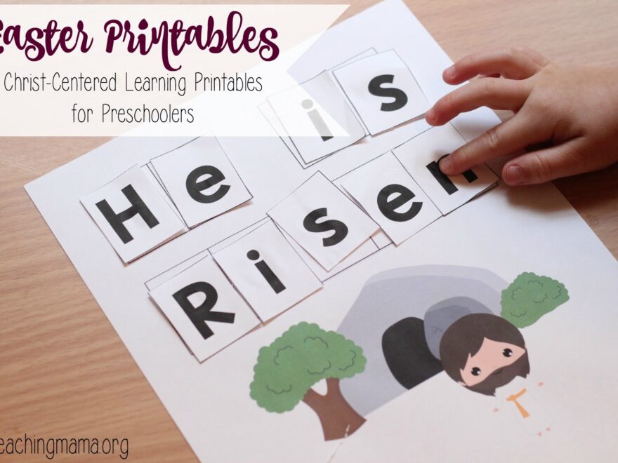 Christ Centered Easter Printables For Preschoolers