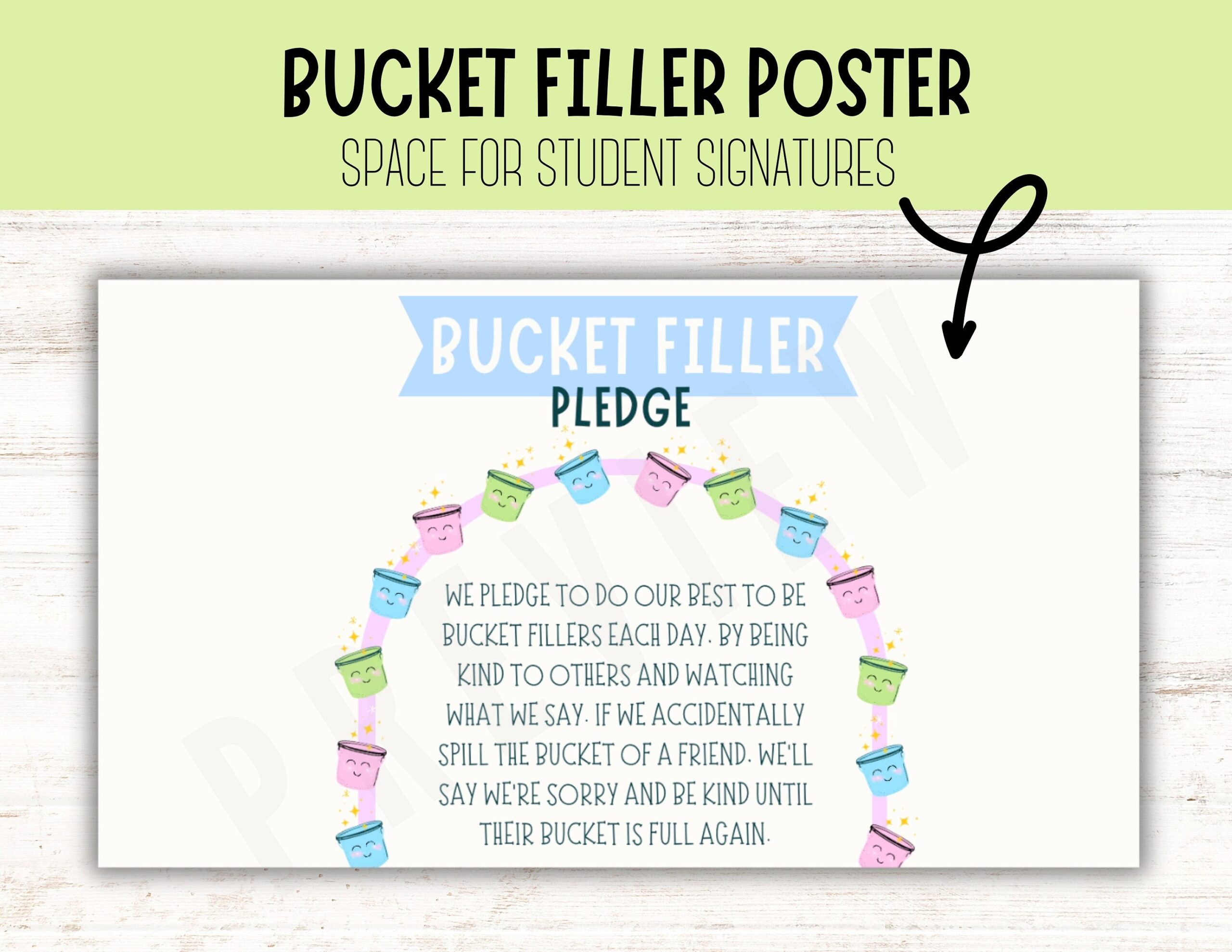 Printable Bucket Filler Certificate