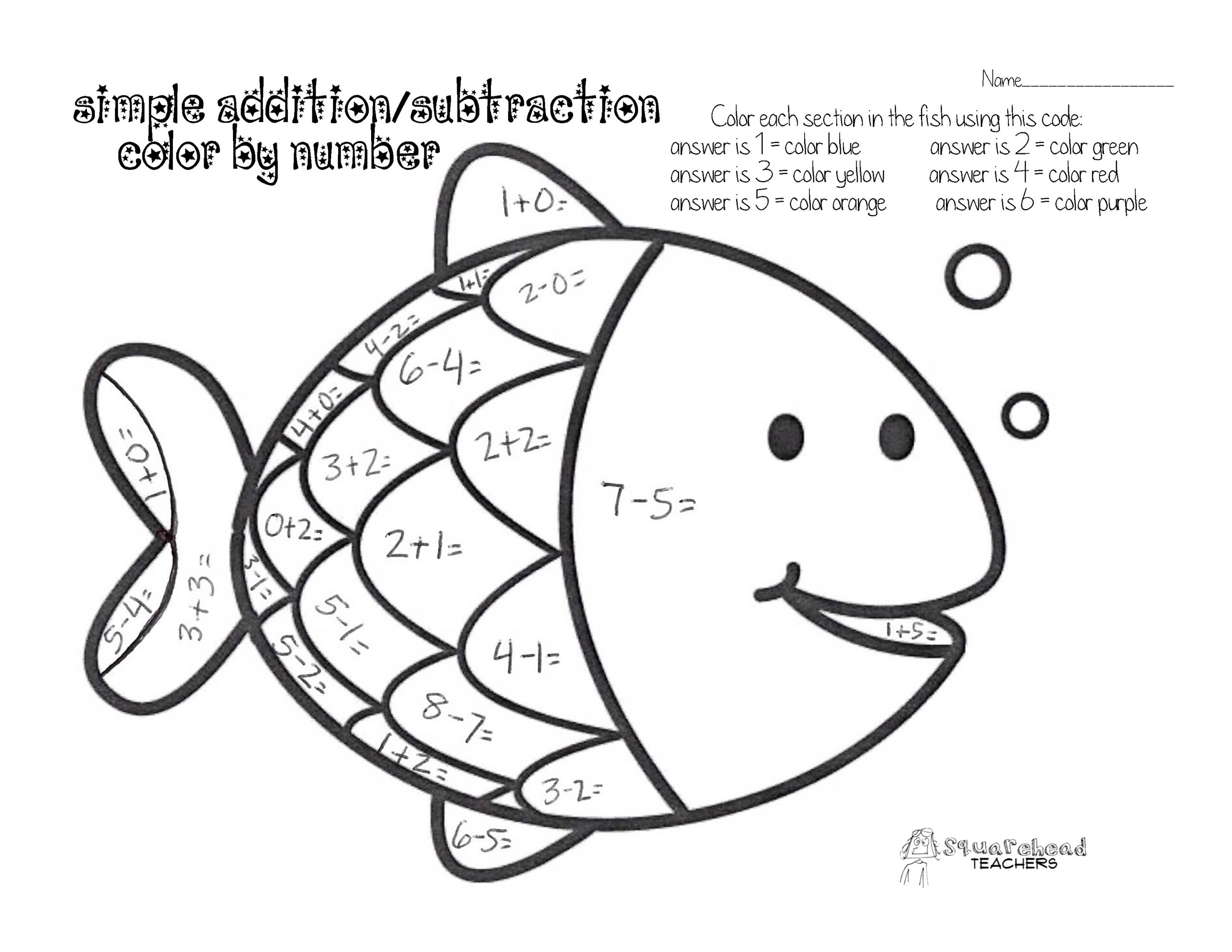 Free Printable Coloring Be Number