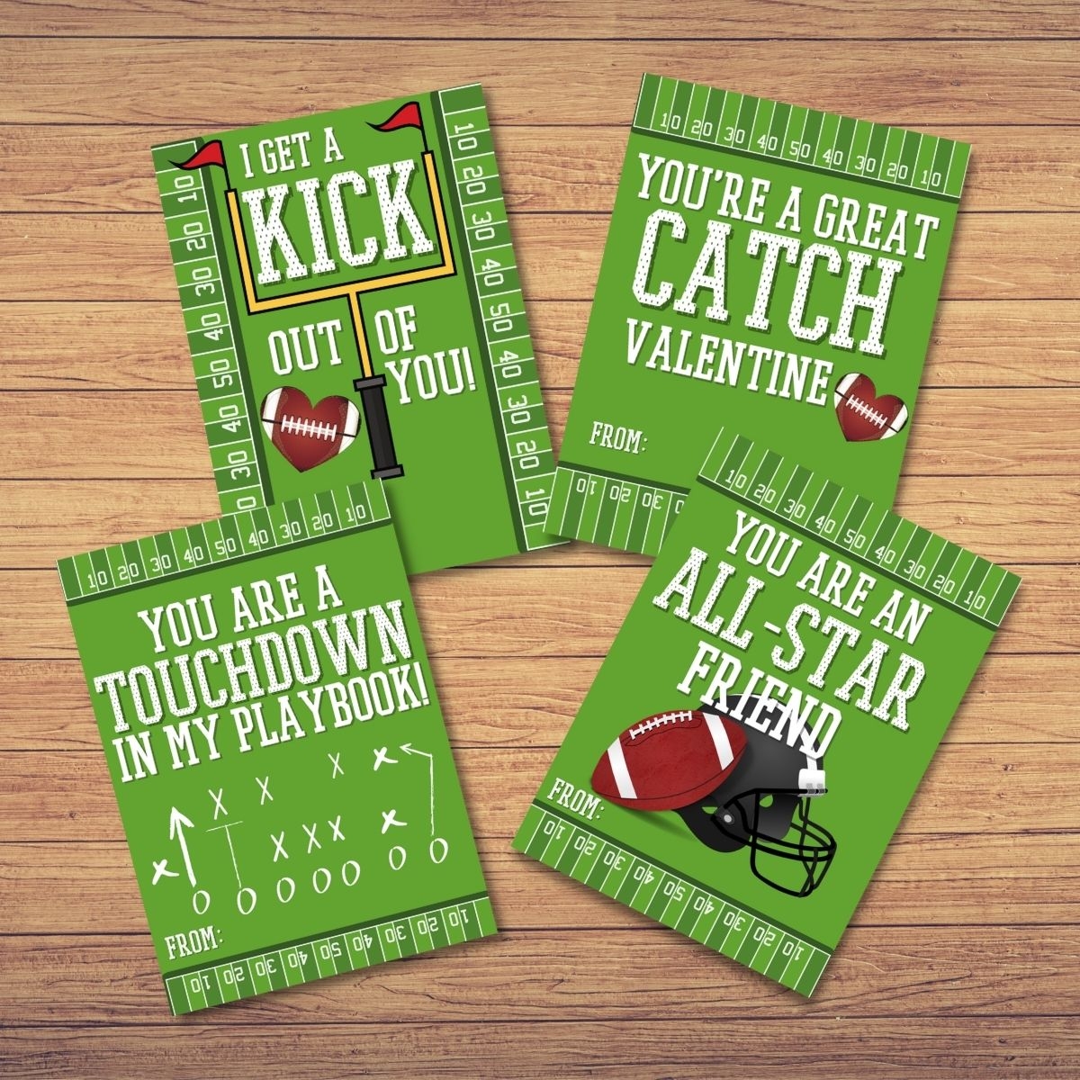 Free Printable Sports Themed Valentines