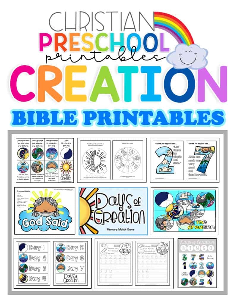 Free Days Of Creation Printables