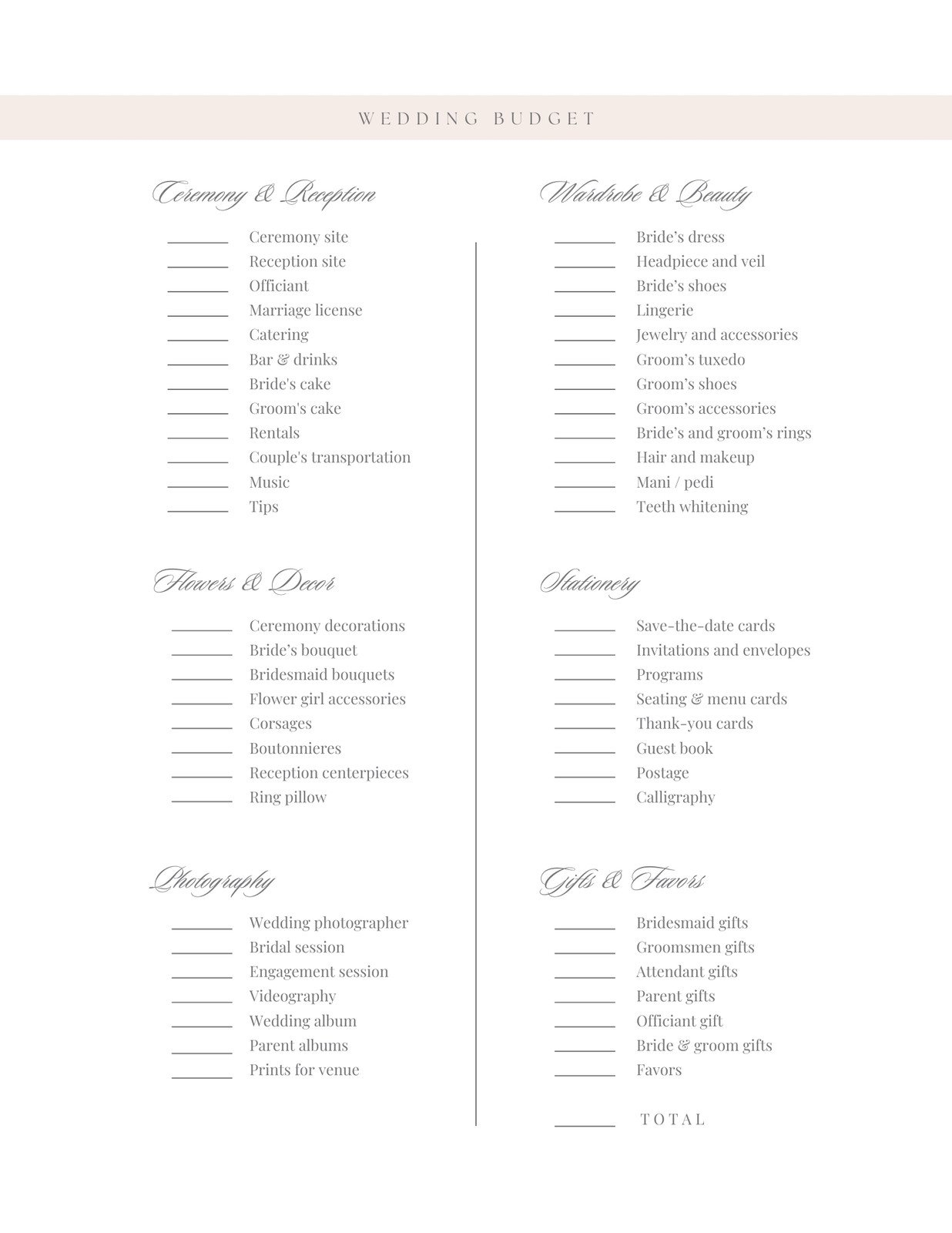 Customize 187 Wedding Checklists Templates Online Canva