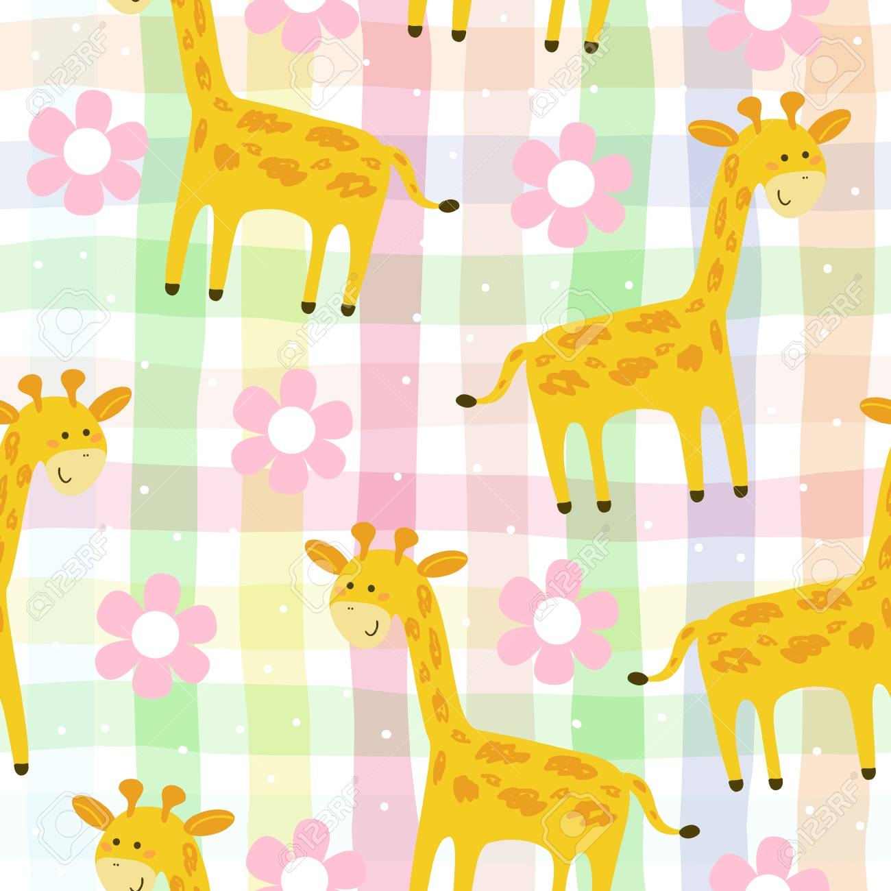Cute Giraffe Pattern Print For Kids Printable Templates Royalty Free SVG Cliparts Vectors And Stock Illustration Image 103120339 