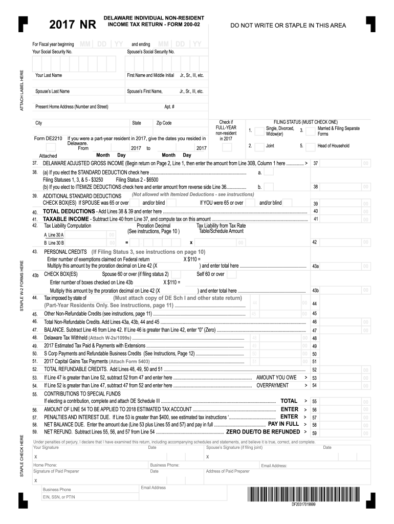 Delaware Form 200 02 Fill Out Sign Online DocHub