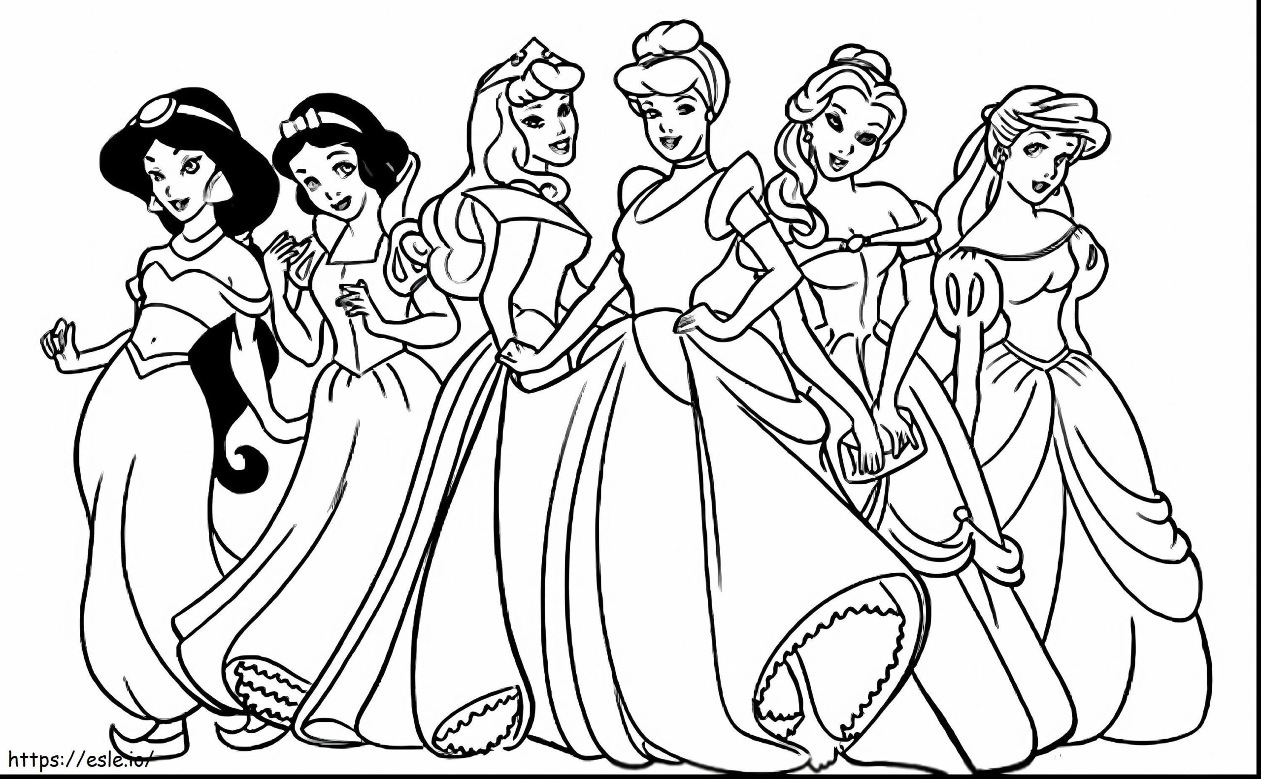 Disney Princess Coloring Page