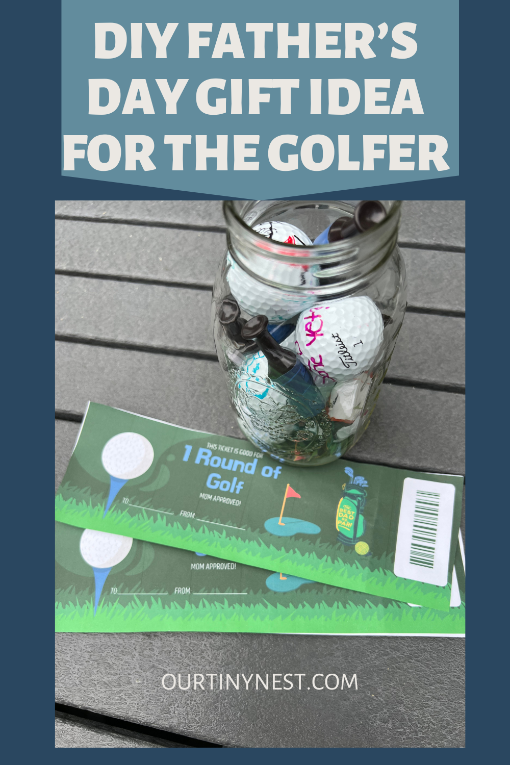 DIY Father s Day Golf Gift Idea With Free Printable Our Tiny Nest