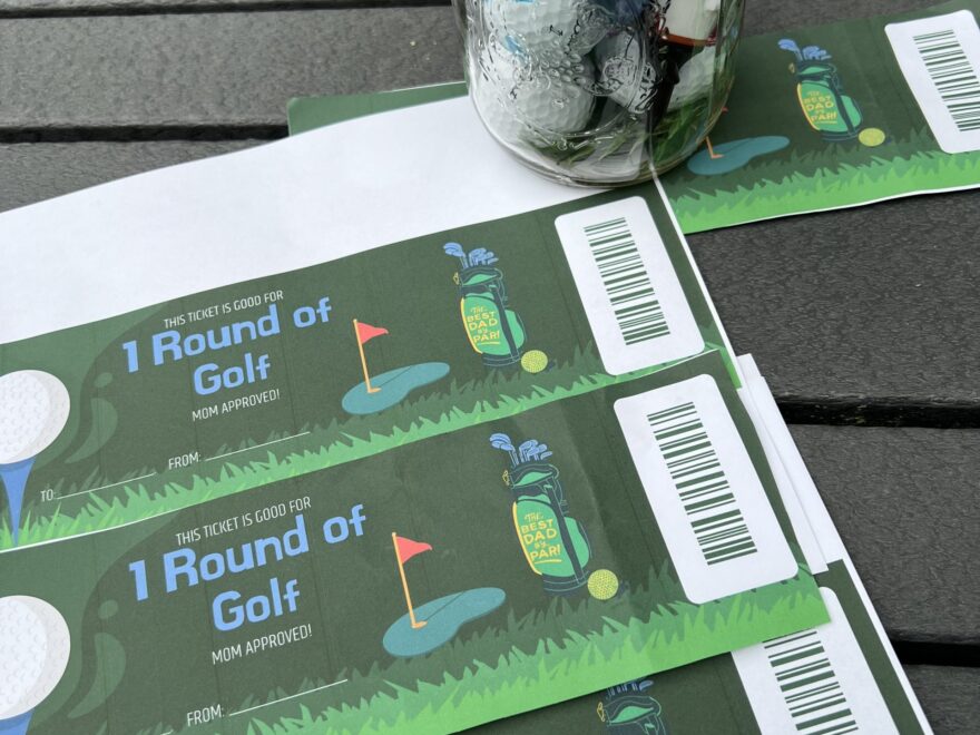 DIY Father s Day Golf Gift Idea With Free Printable Our Tiny Nest