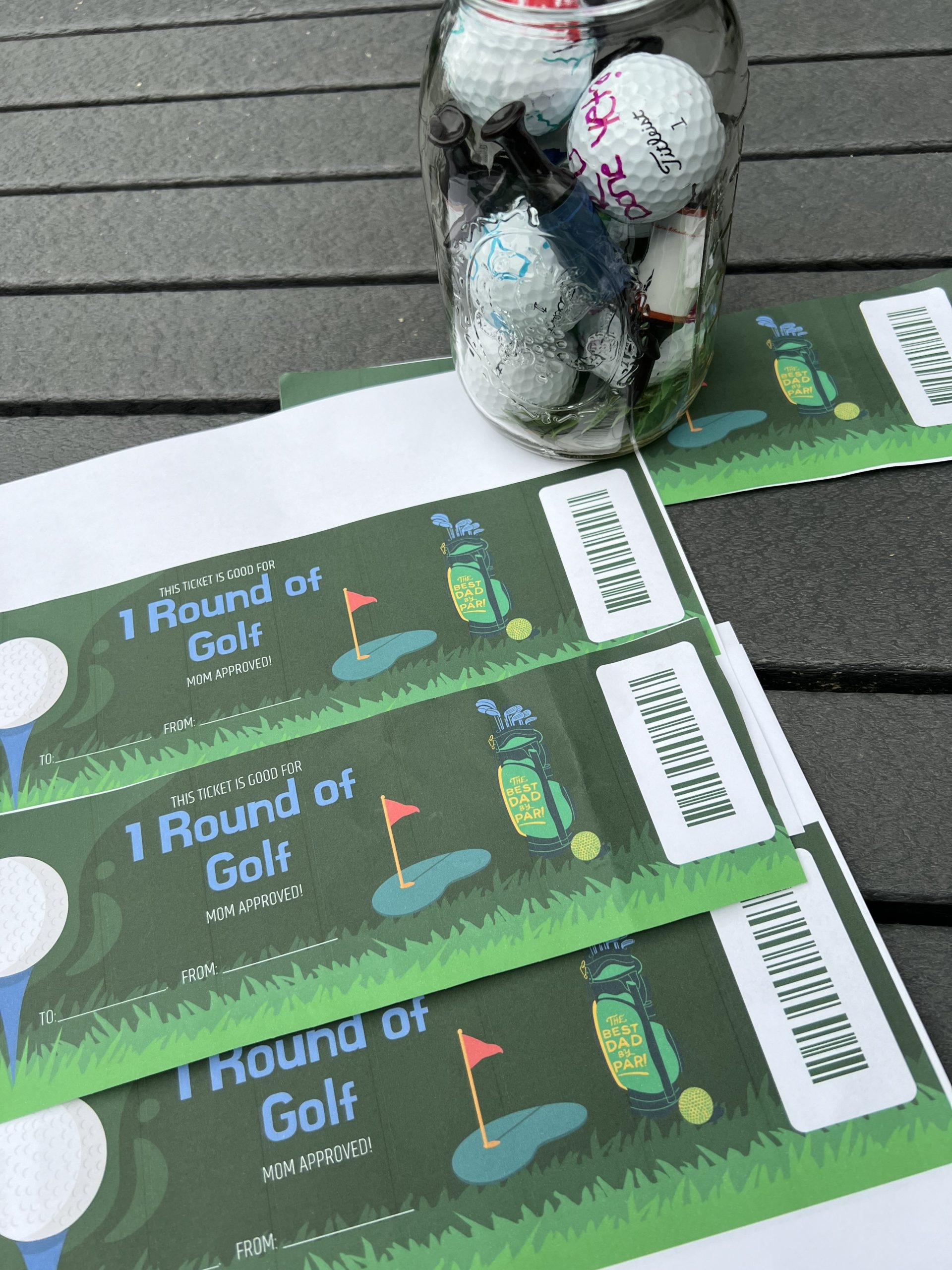 DIY Father s Day Golf Gift Idea With Free Printable Our Tiny Nest