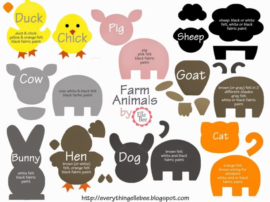 DIY FELT BOARD FELT FARM ANIMALS The Love Notes Blog