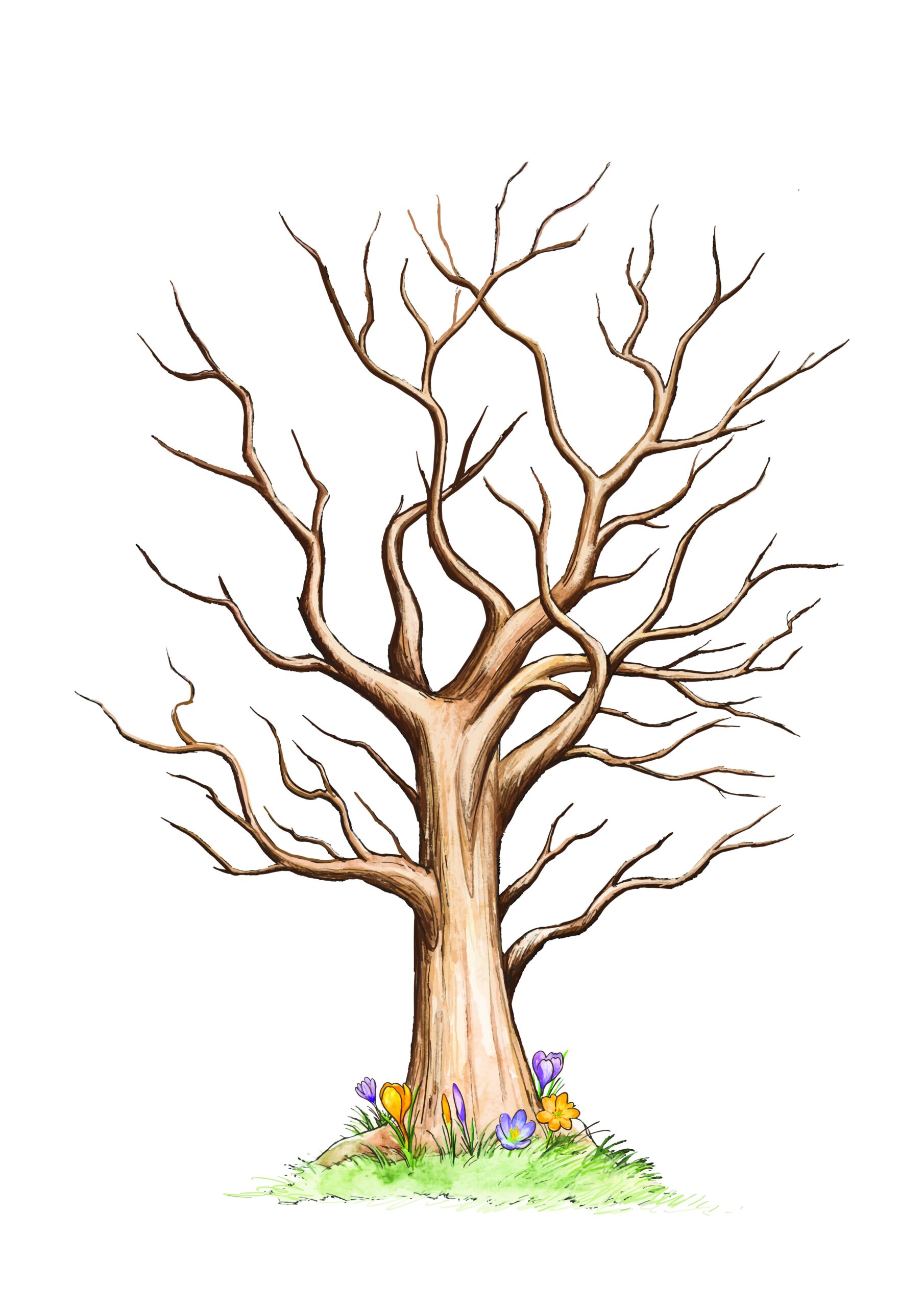 DIY Fingerprint Tree Craft