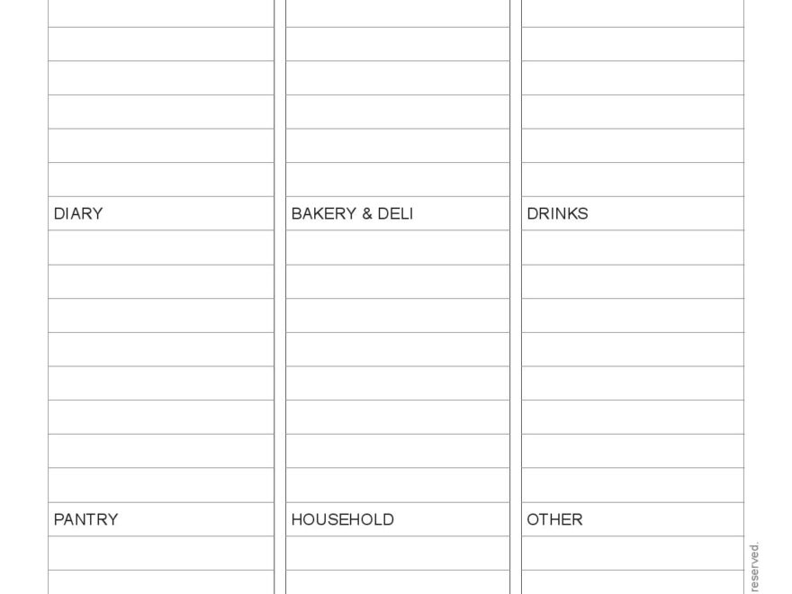 Download Your Free Shopping List Land Of Printables
