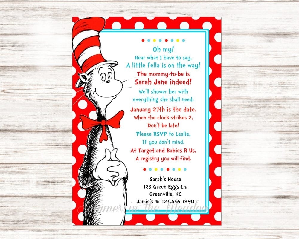 Dr Seuss Baby Shower Ideas Party Food Decorations And More 
