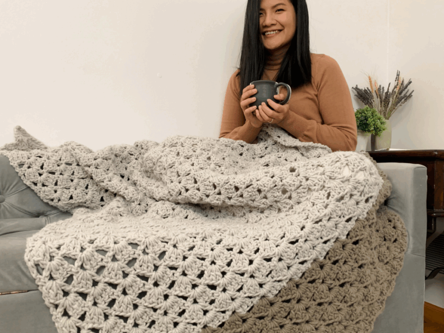 Drunken Granny Stitch Crochet Blanket Pattern KnitcroAddict