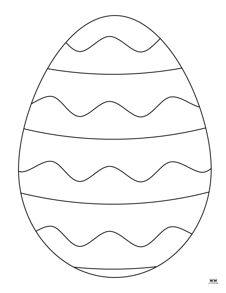Printable Easter Egg Coloring Page