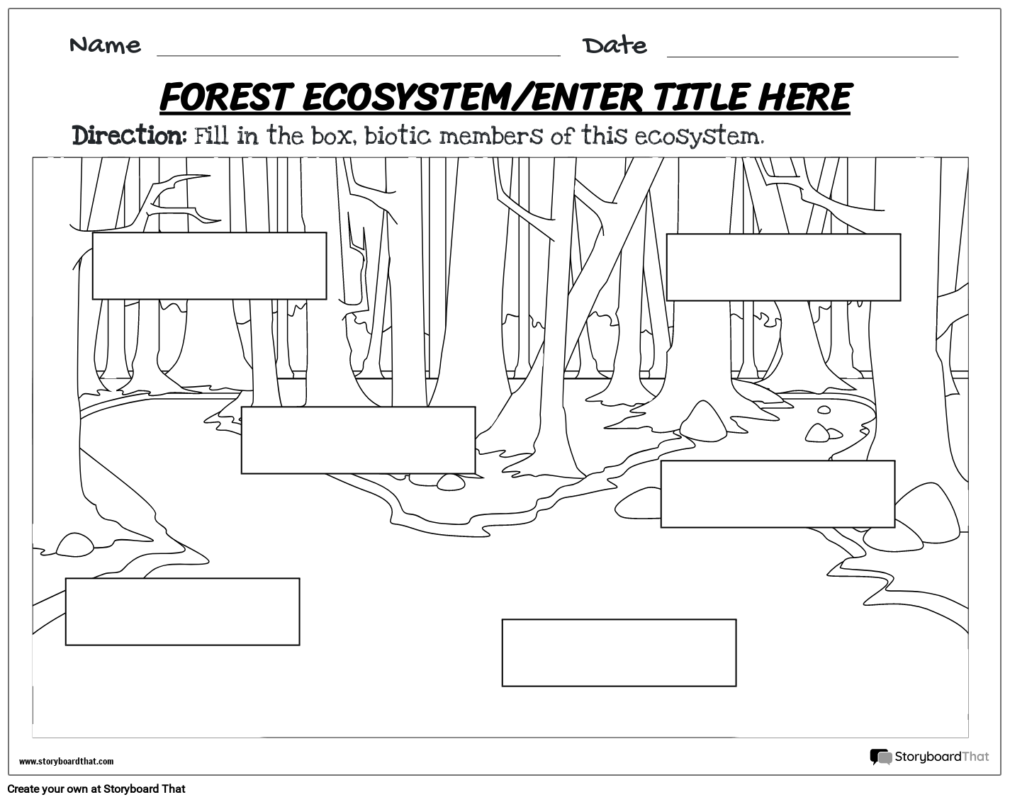 Printable Ecosystem Science Certificates For Kids