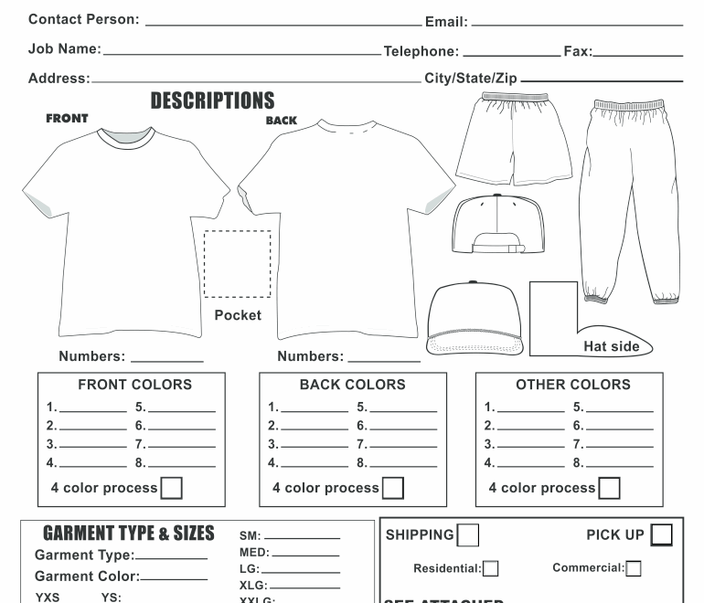 Embroidery Purchase Order Form Fill Online Printable Fillable Blank PdfFiller