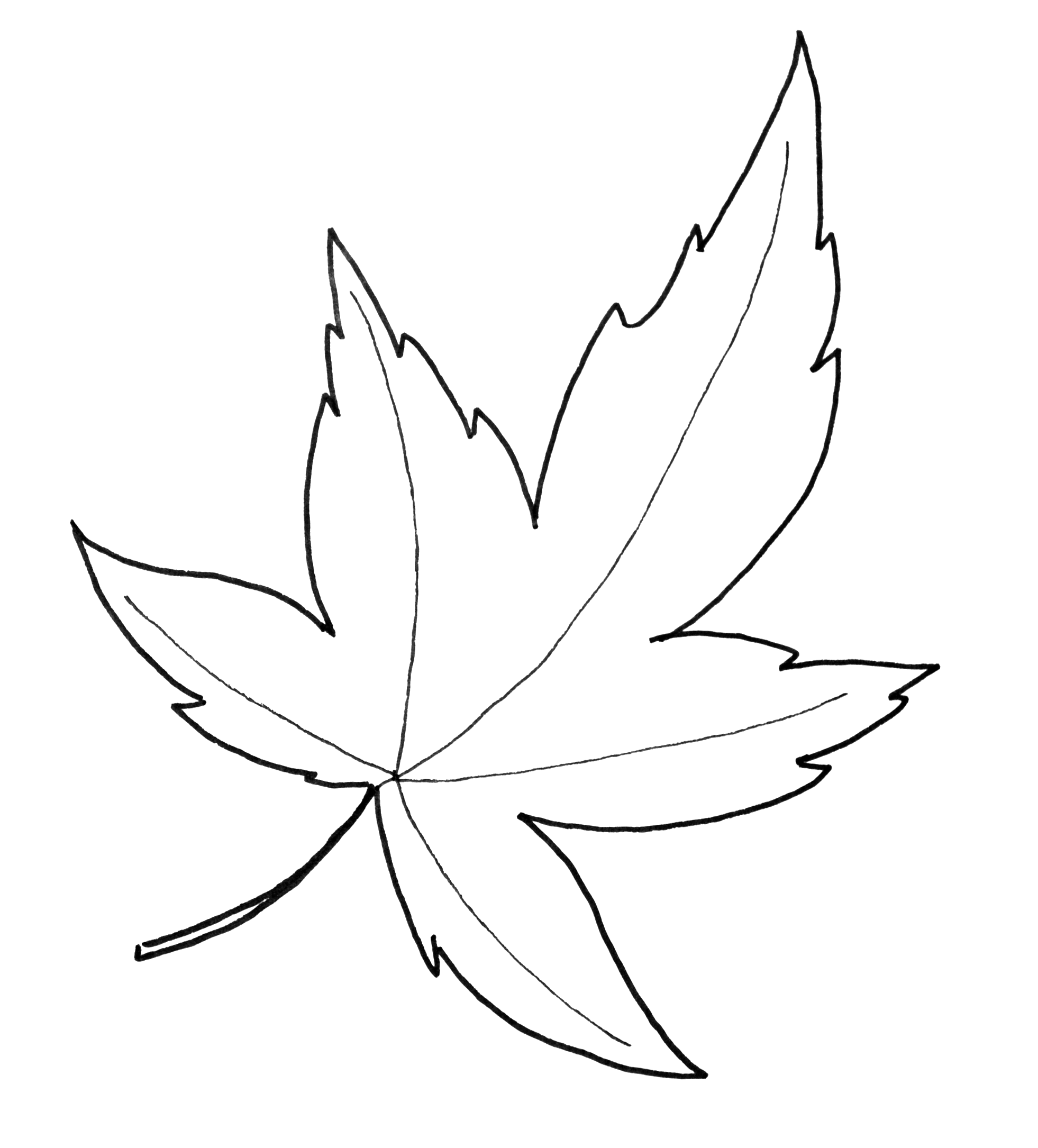 Printable Big Leaf Pattern