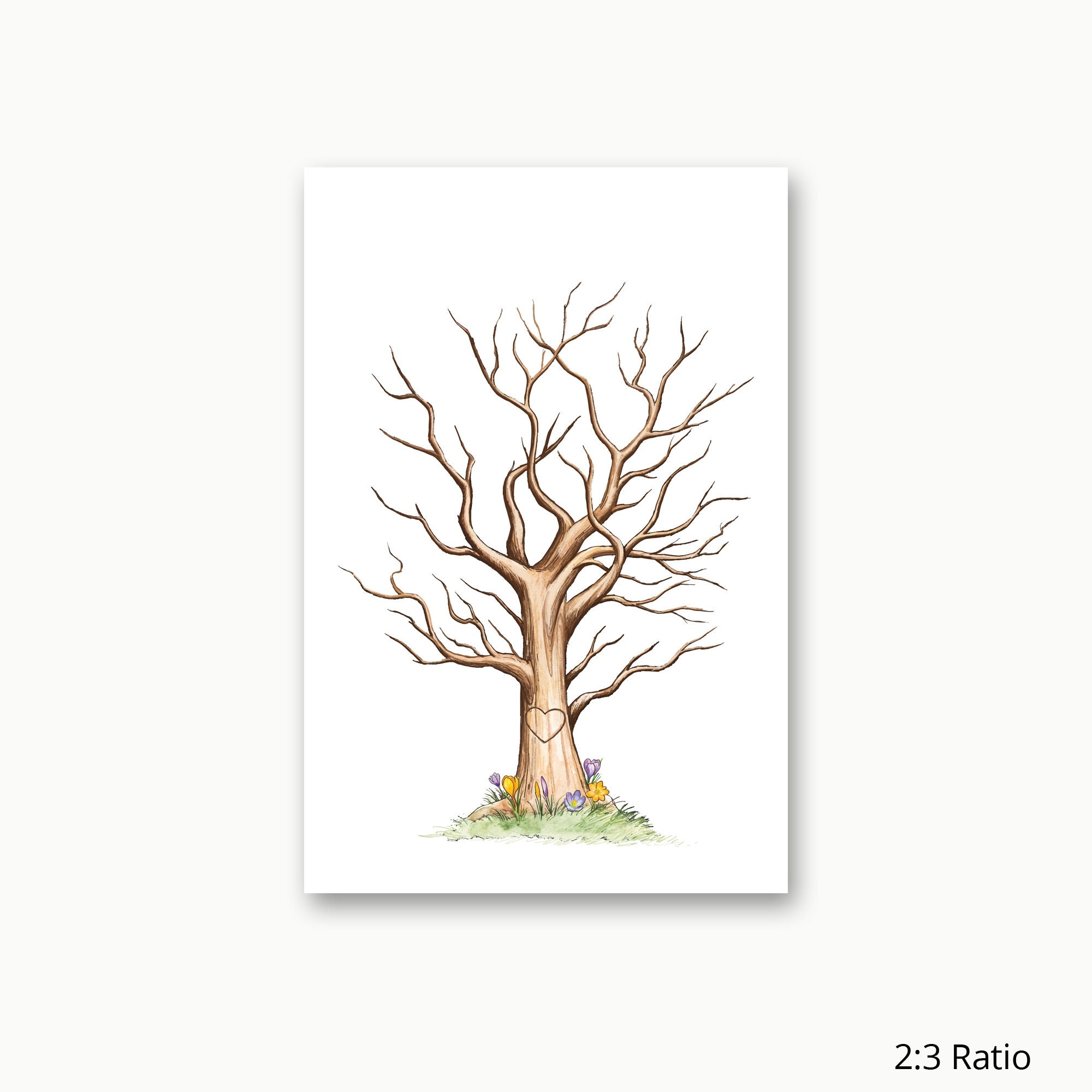 Fingerprint Tree Finger Print Tree Alternative Guest Book Fingerprint Tree Wedding Thumbprint Tree Instant Fingerprint Tree Download Etsy
