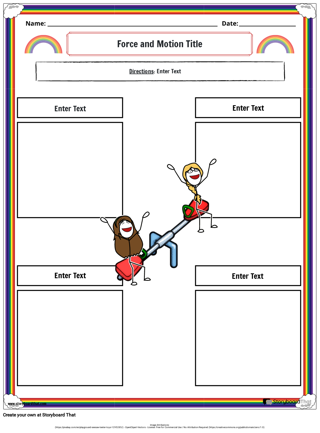 Position And Velocity Free Printable Worksheets Middle School