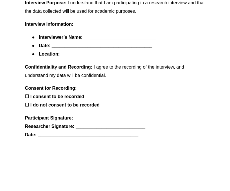 FREE 12 Research Consent Form Samples PDF MS Word Google Docs