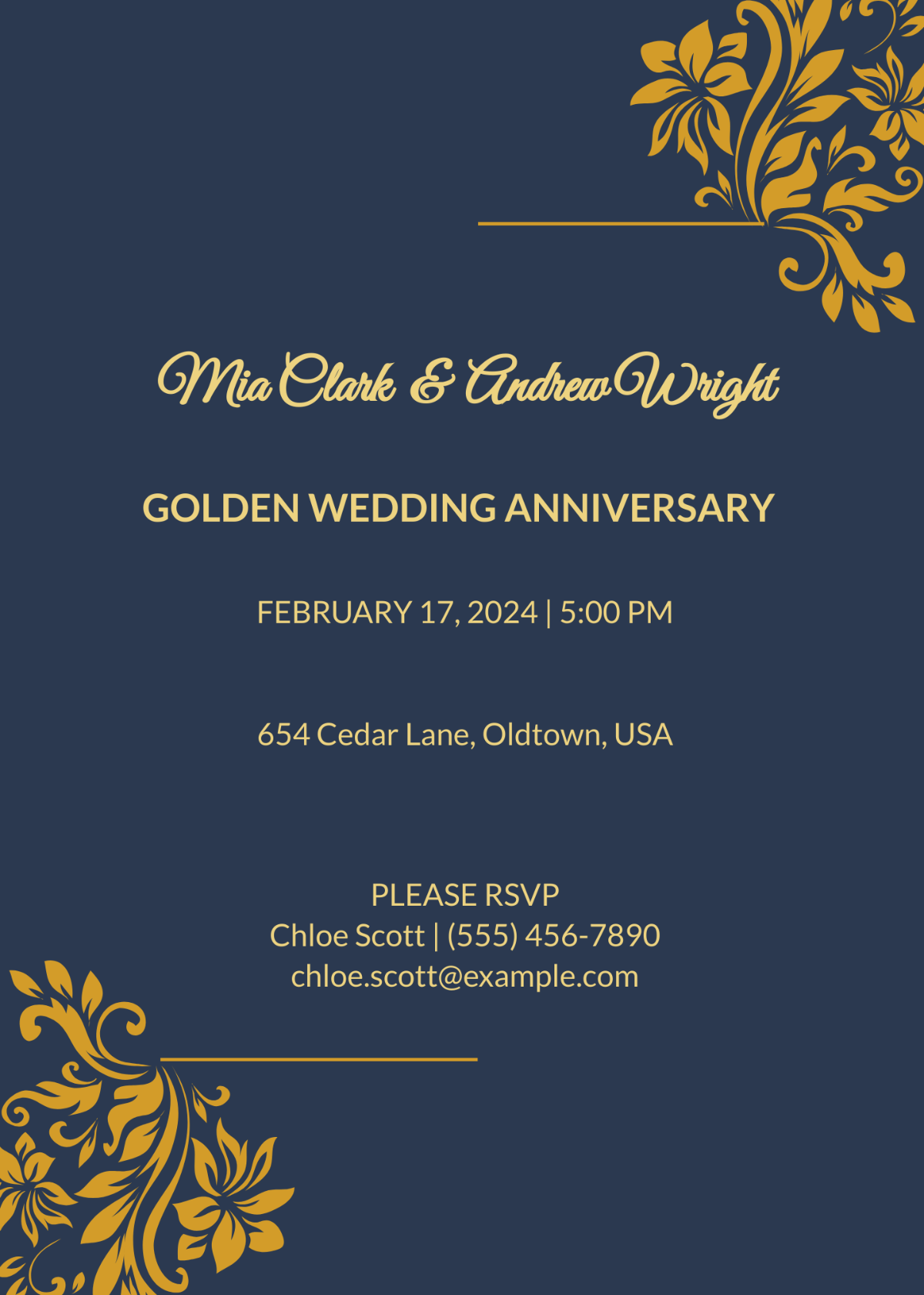 Free Printable 50th Anniversary Cards