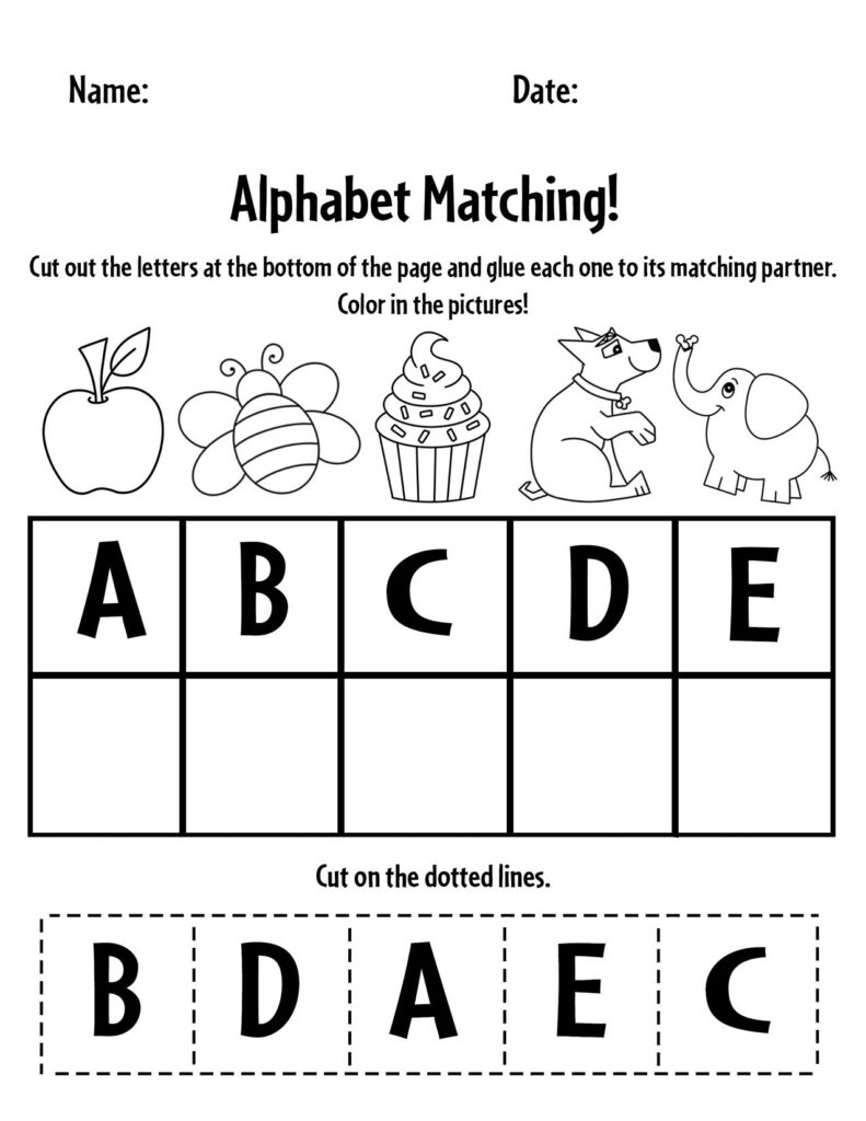 FREE Alphabet Worksheets For Preschool The Hollydog Blog