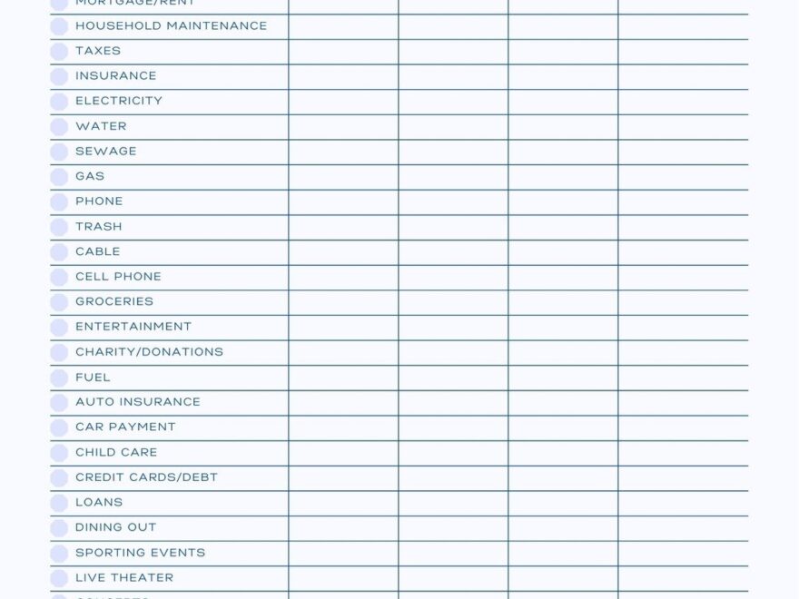 Free And Customizable Budget Templates