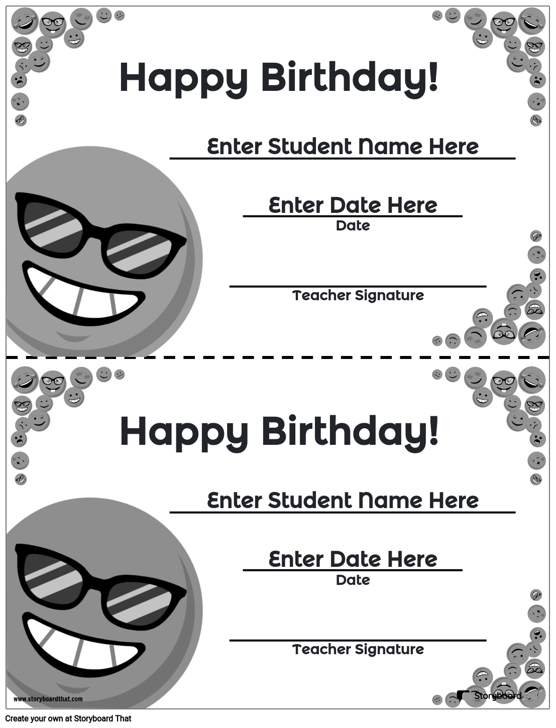 Free Birthday Certificate Templates Storyboard That