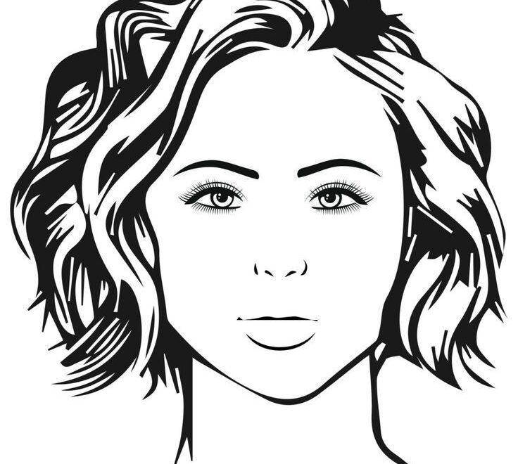 Free Blank Human Face Template PDF Especially For Makeup Artists