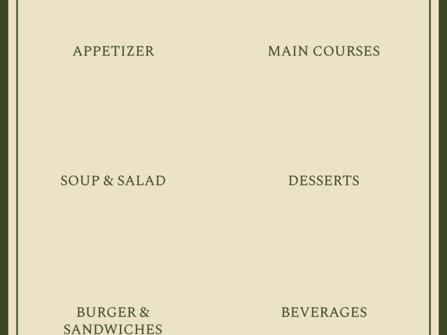 Free Blank Menu Template To Edit Online
