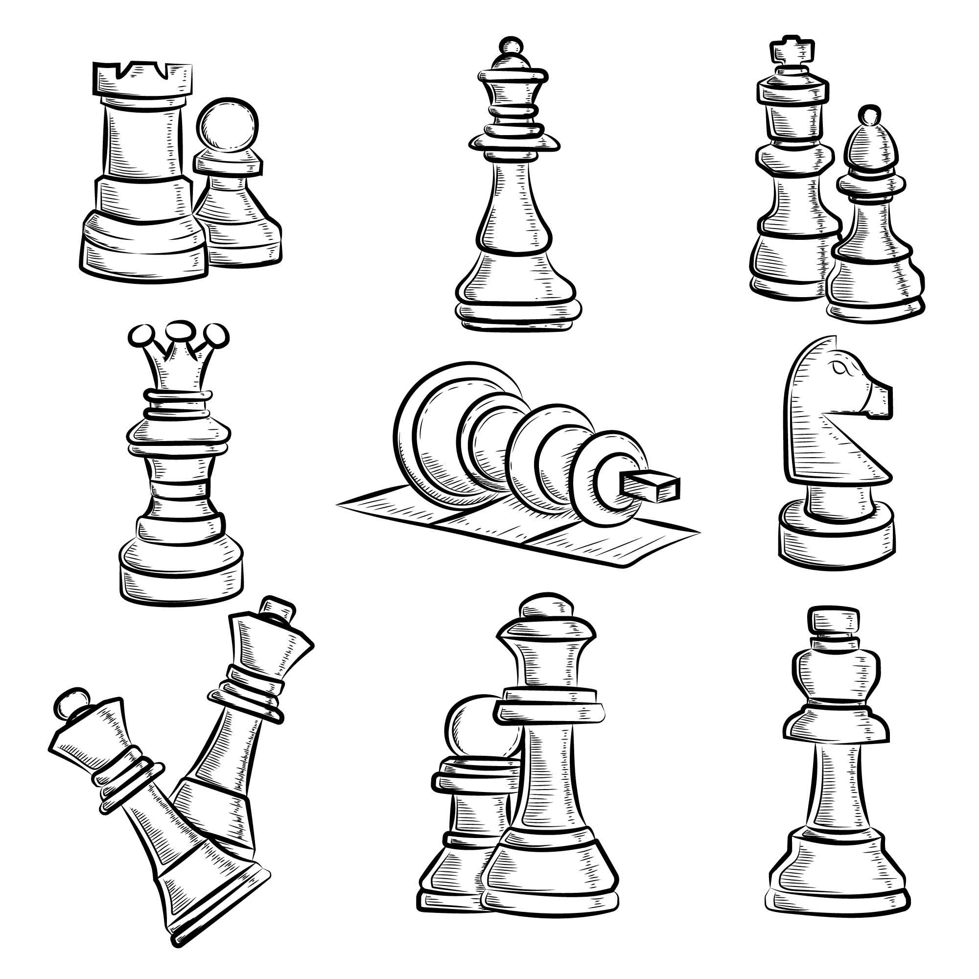 Free Printable Chess Pieces Carving Patterns