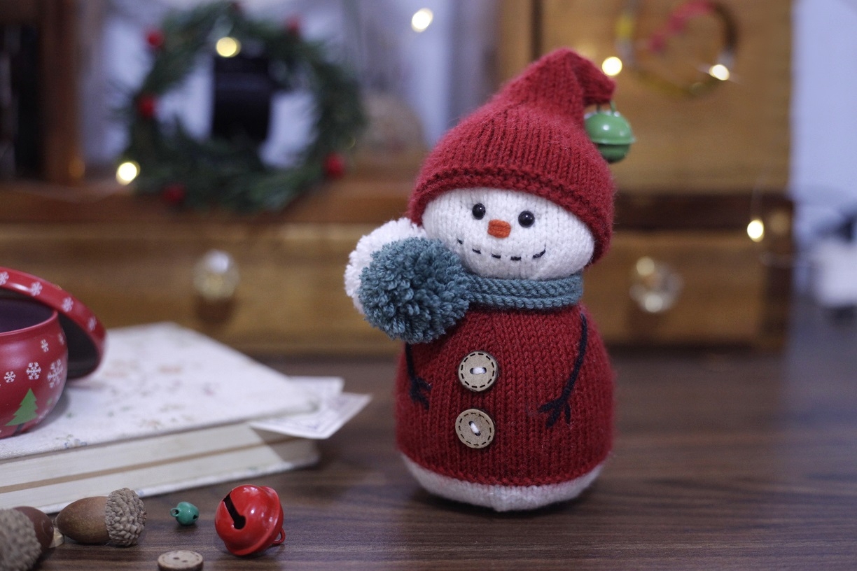 Free Christmas Knitting Pattern How To Knit A Snowman Cheryx