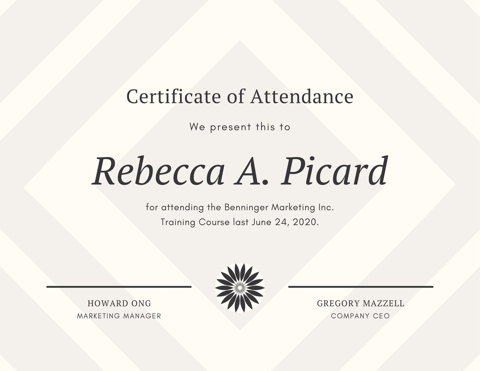 Free Custom Printable Attendance Certificate Templates Canva