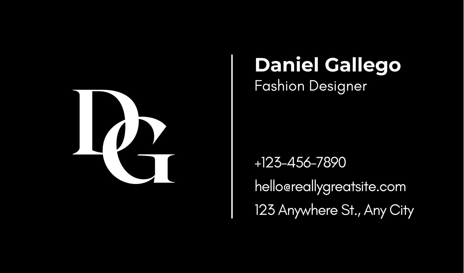 Free Custom Printable Simple Business Cards Canva