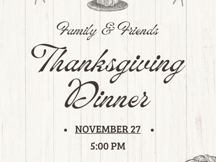 Free Custom Printable Thanksgiving Invitation Templates Canva