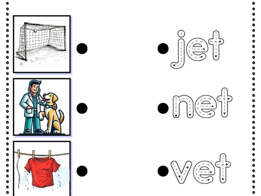 Free et Word Family Worksheets Teach Prints