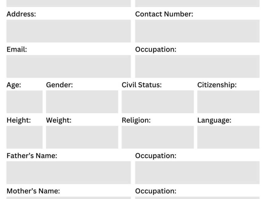 Free Form Document Templates To Customize And Print Canva