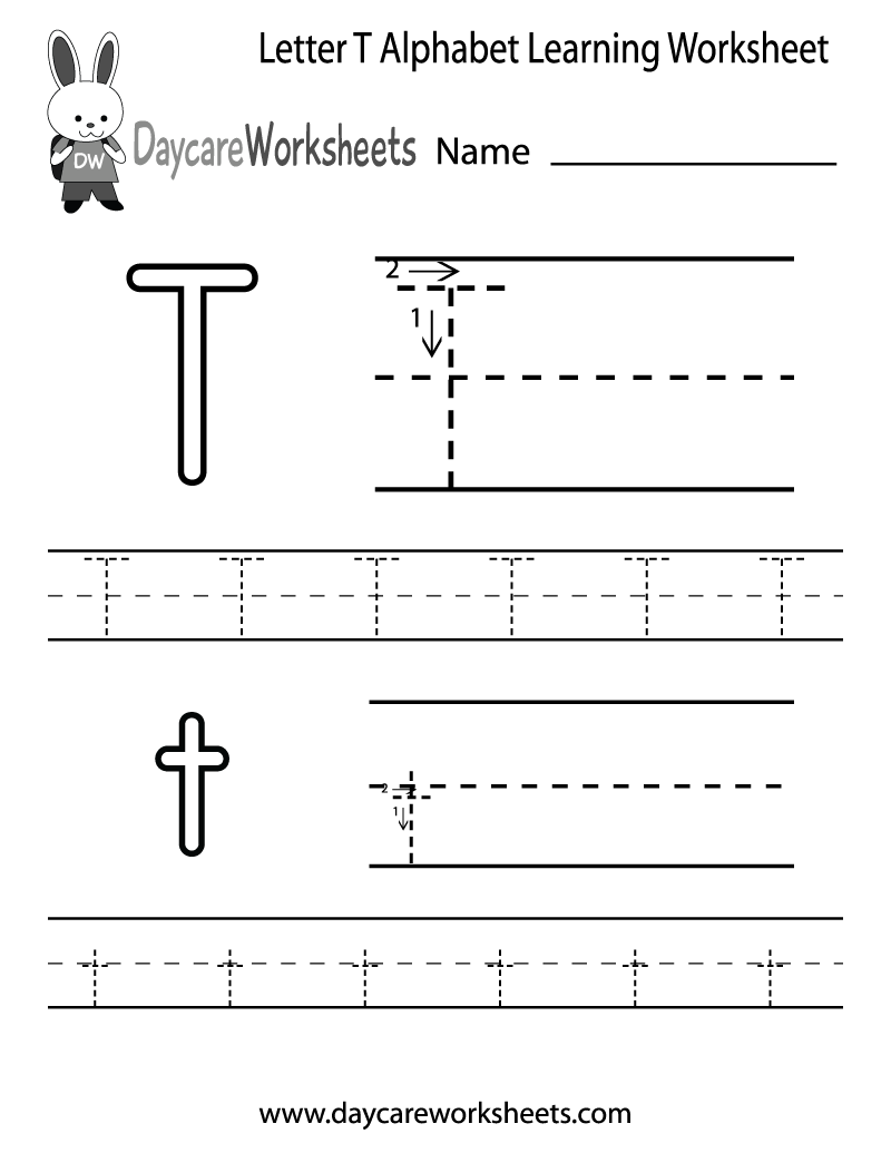 Free Printable Preschool Worksheets For The Letter T