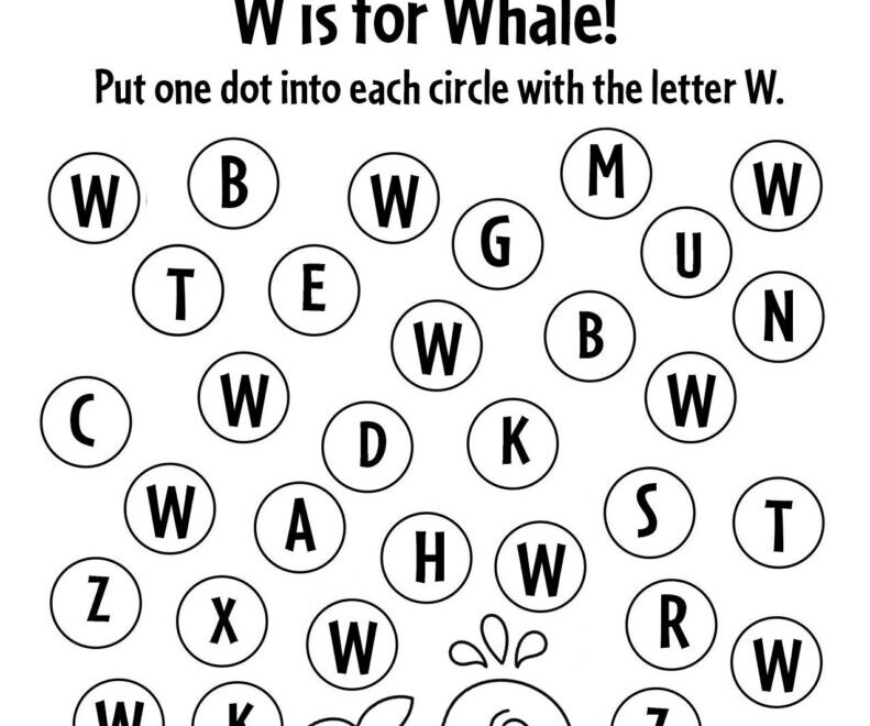FREE Letter W Worksheets For Preschool The Hollydog Blog