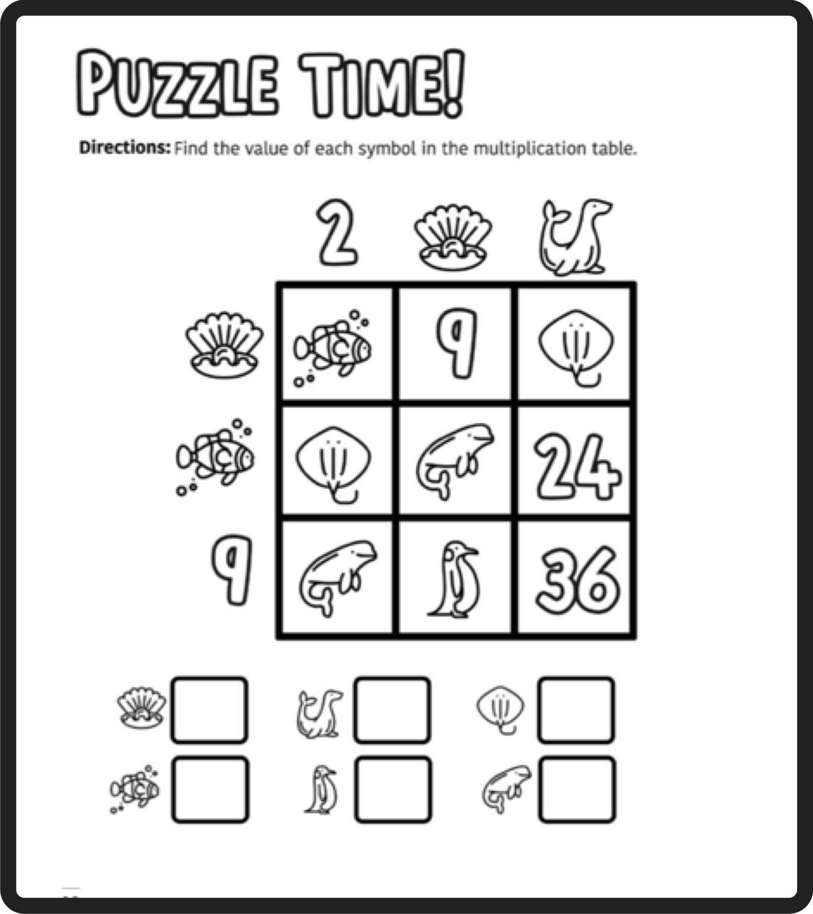 Free Math Puzzles Mashup Math Worksheets Library