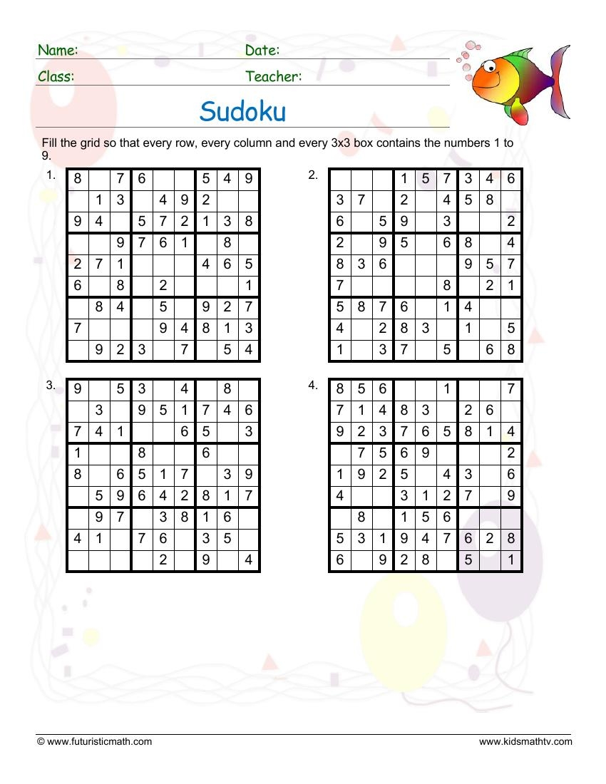 Free Math Puzzles Worksheets Pdf Printable Math Champions